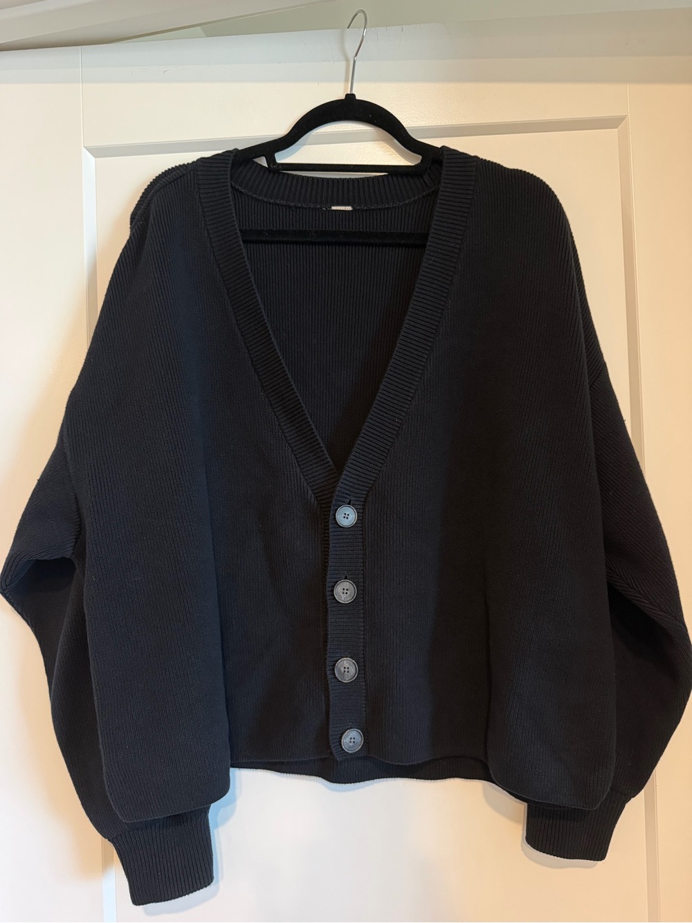 Alo Scholar Cardigan, Black, Size M